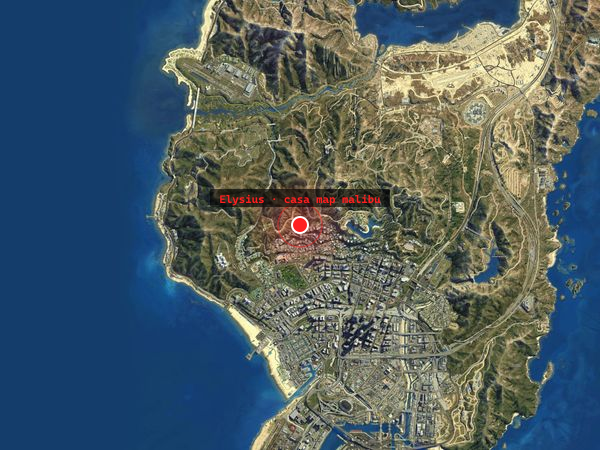 Casa Map Malibu — Mapa Elysius